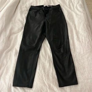 Vegan leather Abercrombie Pants
